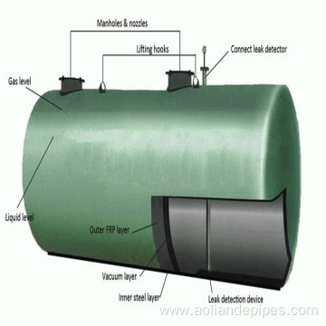 50m3 tank diesel Underground fuel storage tank